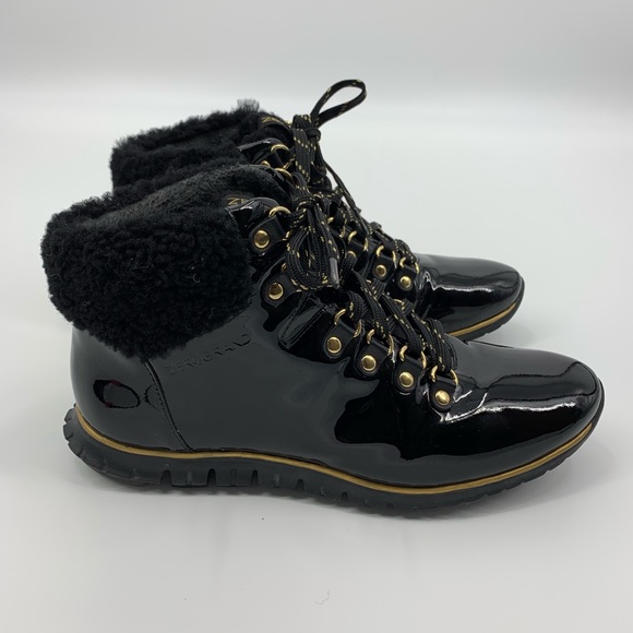 cole haan zerogrand genuine shearling waterproof hiker boot
